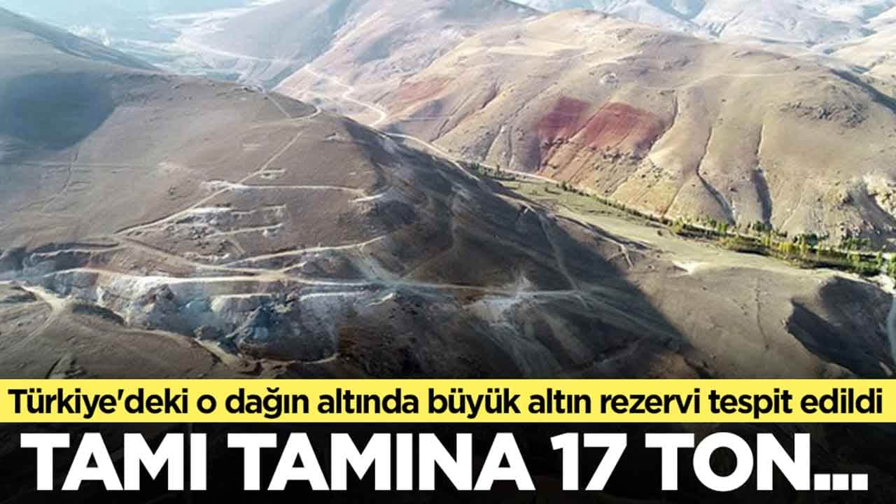 Türkiye'deki o dağın altında büyük altın rezervi tespit edildi: Tamı tamına 17 ton...