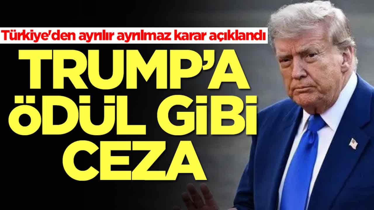 Türkiye'den ayrılır ayrılmaz karar açıklandı: Donald Trump'a ödül gibi ceza