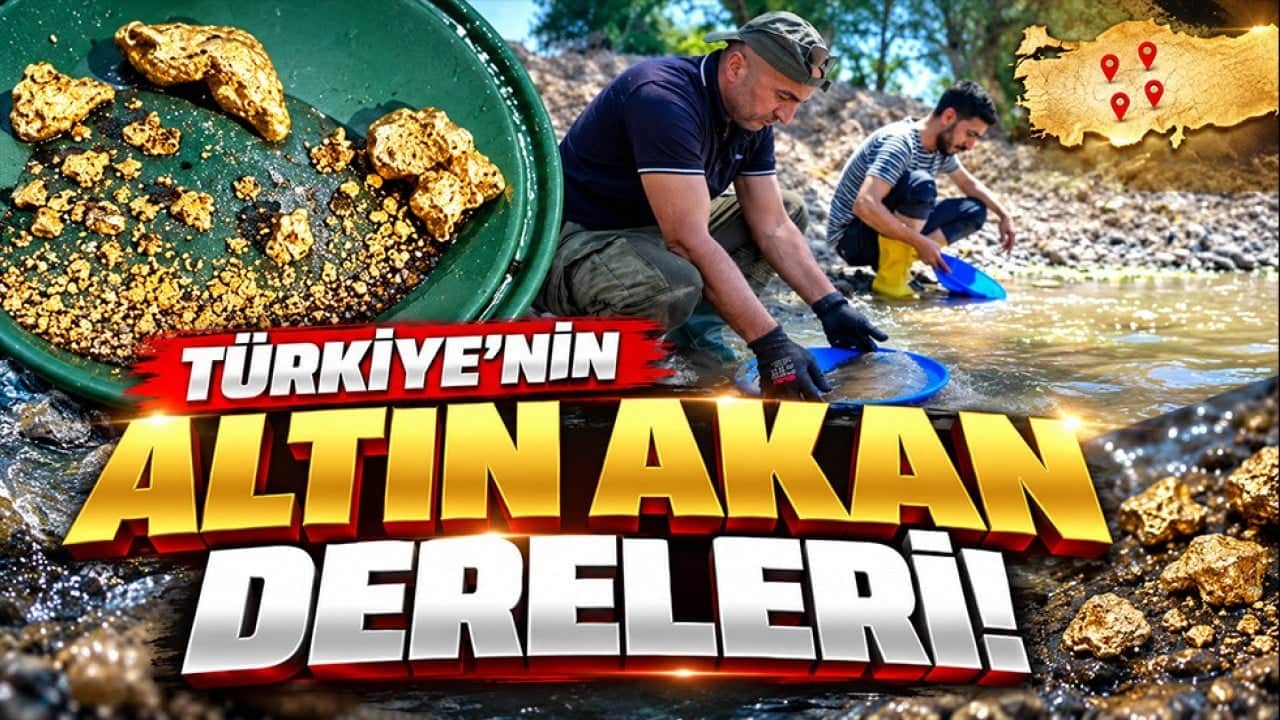 Türkiye’nin altın akan dereleri! Kumun altında servet yatıyor