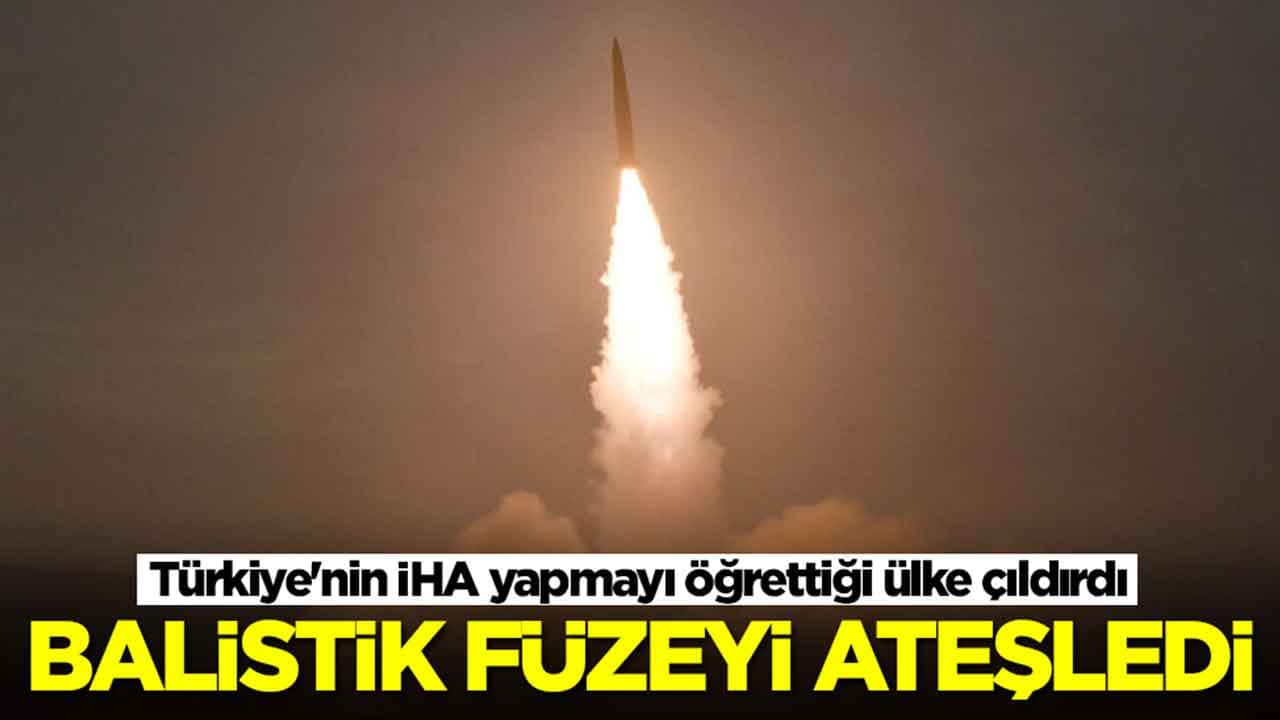 Türkiye'nin İHA yapmayı öğrettiği ülke çıldırdı: Balistik füzeyi ateşledi