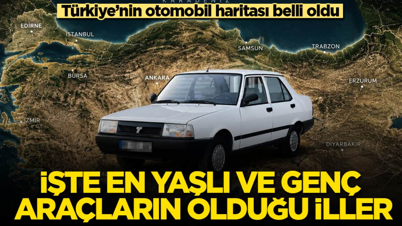 Türkiye’nin otomobil haritası belli oldu! İşte en yaşlı ve genç araçların olduğu iller