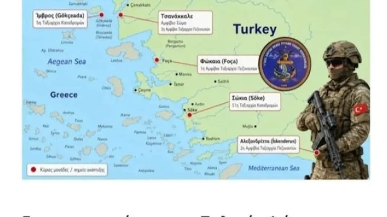 Foto - Türkiye’nin son hamlesinin ardından Yunanistan’ın resmen etekleri tutuştu! 2 bin komandomuz bölgeye çıkarma yaptı