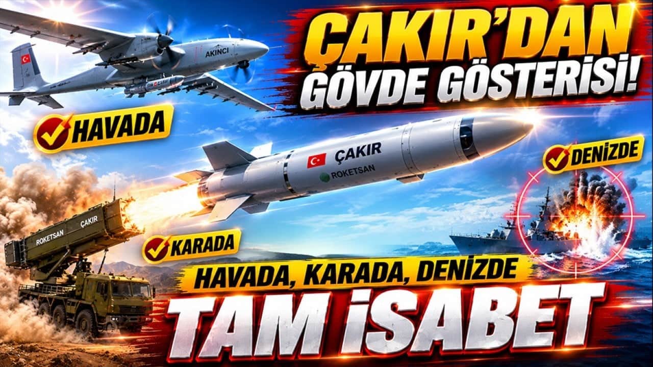 Türkiye'nin yeni vurucu gücü sahneye çıktı! ÇAKIR havada, karada ve denizde de hedefi affetmedi