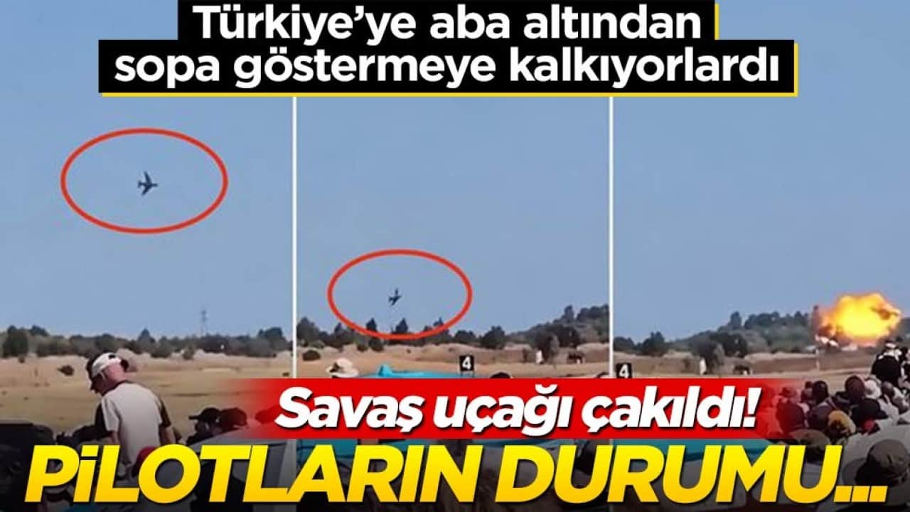 Türkiye'ye aba altından sopa göstermeye kalkıyorlardı... Savaş uçağı çakıldı! Pilotların durumu belli oldu