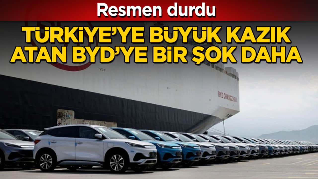 Türkiye’ye büyük kazık atan BYD’ye bir şok daha! Resmen durdu 