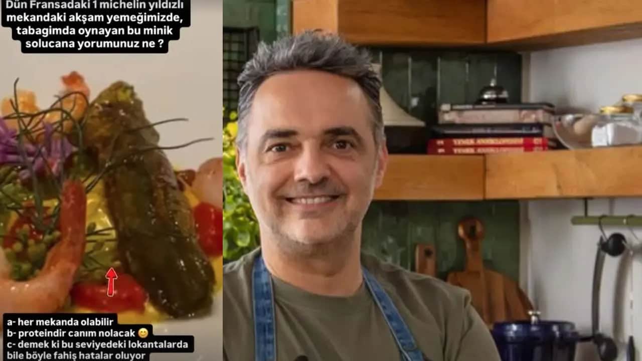 Ünlü usta şef Arda Türkmen buna inanamadı: Michelin yıldızlı restoranda solucan çıktı diye paylaşım yaptı