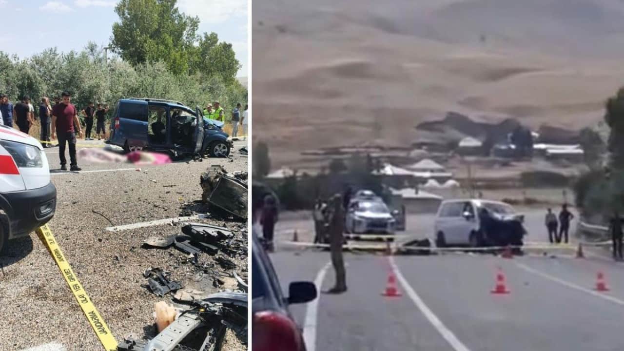 Foto - Van'da korkunç kaza: Araçlar kafa kafaya çarpıştı! Çok sayıda ölü ve yaralı var!