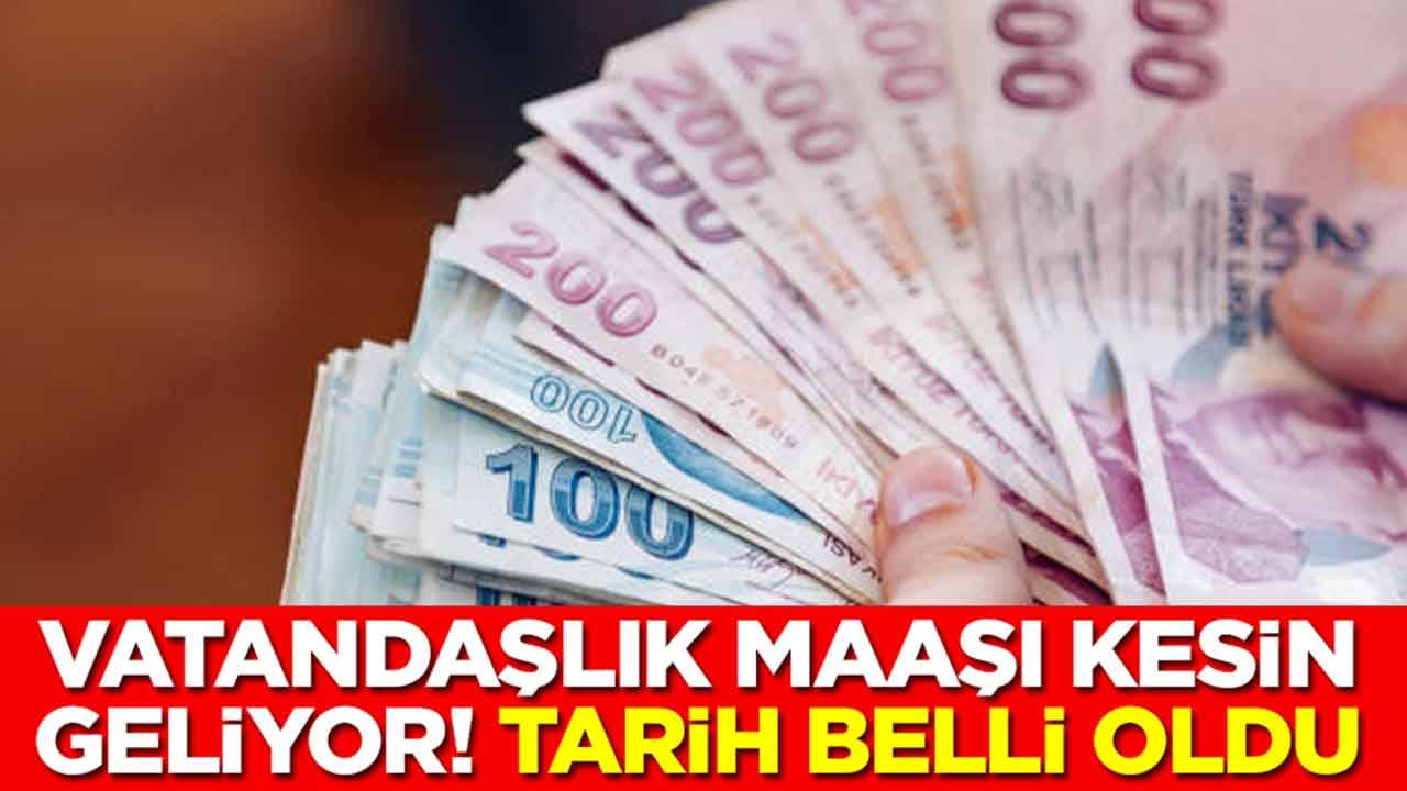 Vatandaşlık maaşı hesaplara yatacak: Tarih belli oldu
