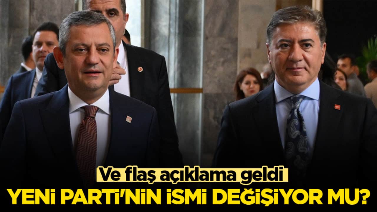 Ve flaş açıklama geldi! Yeni Parti’nin ismi değişiyor mu? 