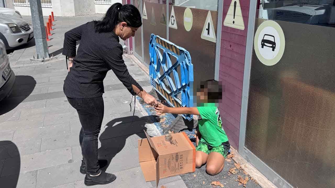 Foto - Vicdan değil cüzdan! Çekirdek satan çocuğa bu yapılır mı?