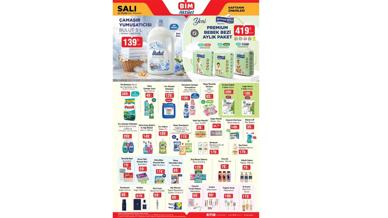 Foto - Yemek takımı, ayakkabılık, buharlı temizleme makinesi, çay makinesi geliyor! BİM 22 Eylül aktüel kataloğu yayımlandı