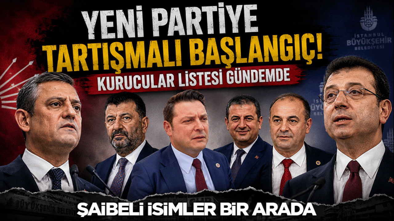 Yeni partiye tartışmalı başlangıç! Kurucular listesi gündemde: Şaibeli isimler bir arada!
