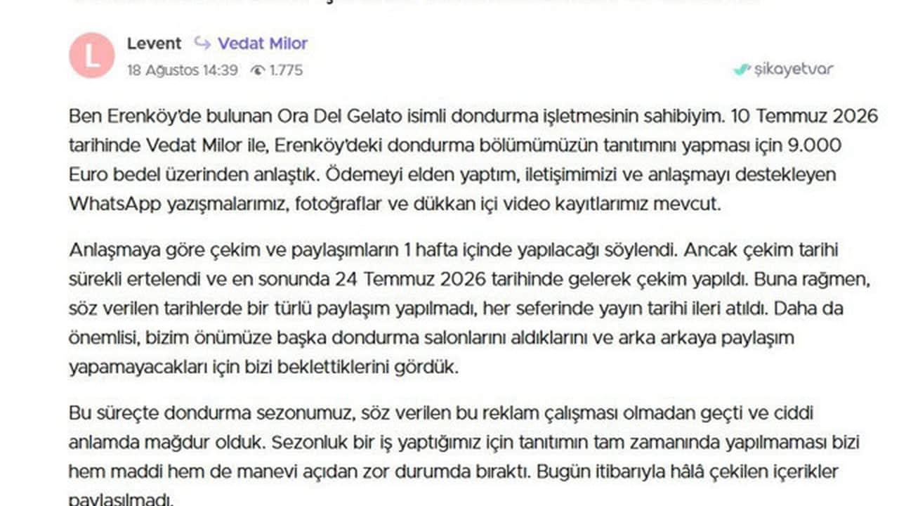 Foto - "Yok artık" dedirtti! Vedat Milor hakkında ağızları açık bırakan "500 bin TL" iddiası