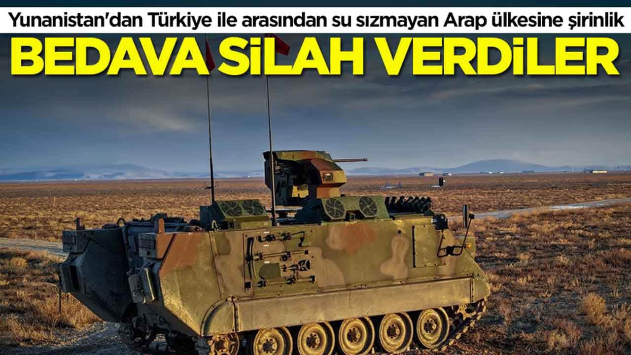 Yunanistan'dan Türkiye ile arasından su sızmayan Arap ülkesine şirinlik: Bedava silah verdiler