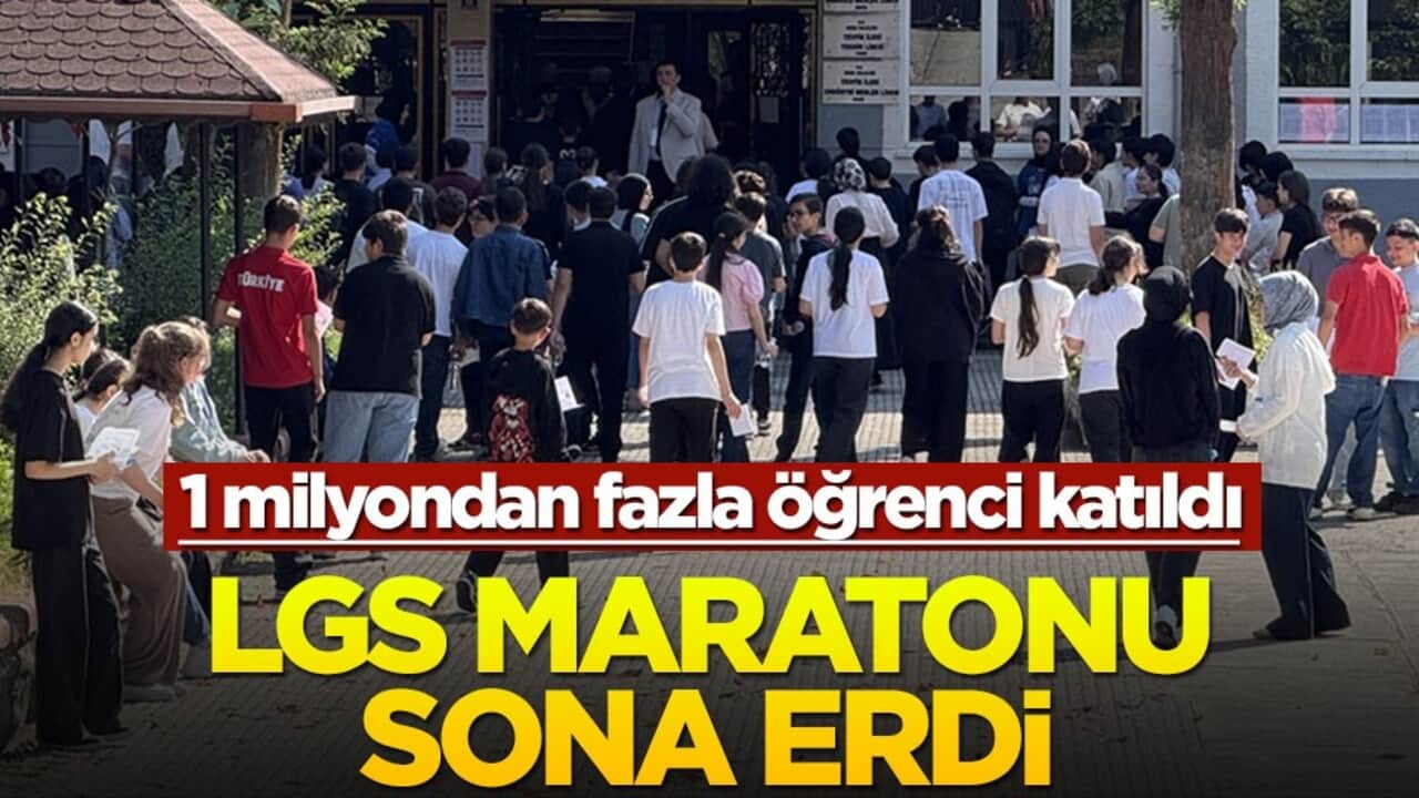 1 milyondan fazla öğrenci katılıyor... LGS maratonu sona erdi