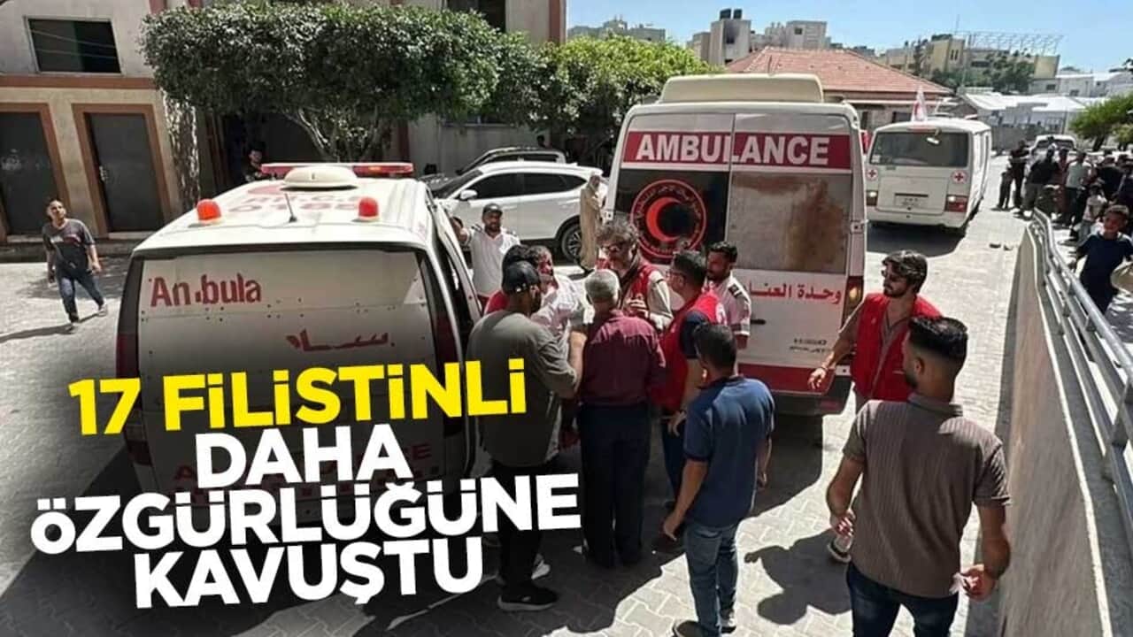 17 Filistinli daha özgürlüğüne kavuştu