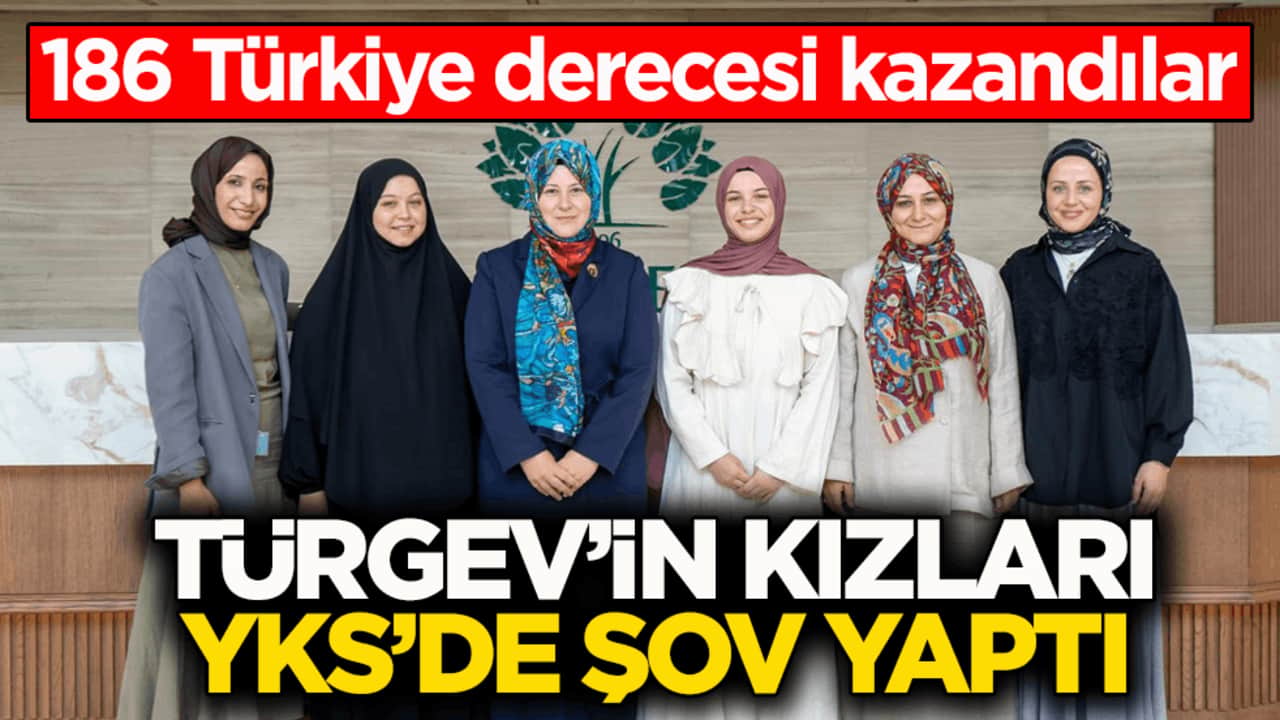 186 Türkiye derecesi kazandılar… TÜRGEV’in kızları YKS’de şov yaptı