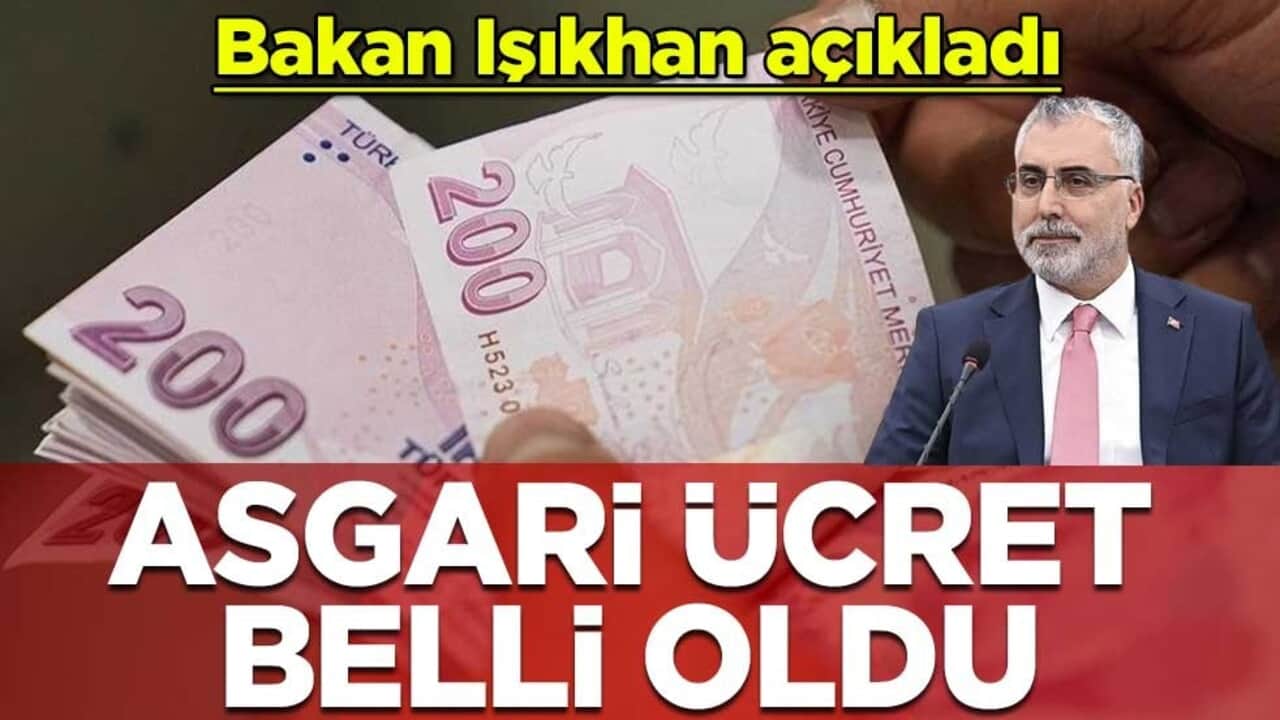 2026 asgari ücreti belli oldu! Çalışma ve Sosyal Güvenlik Bakanı Vedat Işıkhan asgari ücreti açıkladı: 28 bin 75 TL