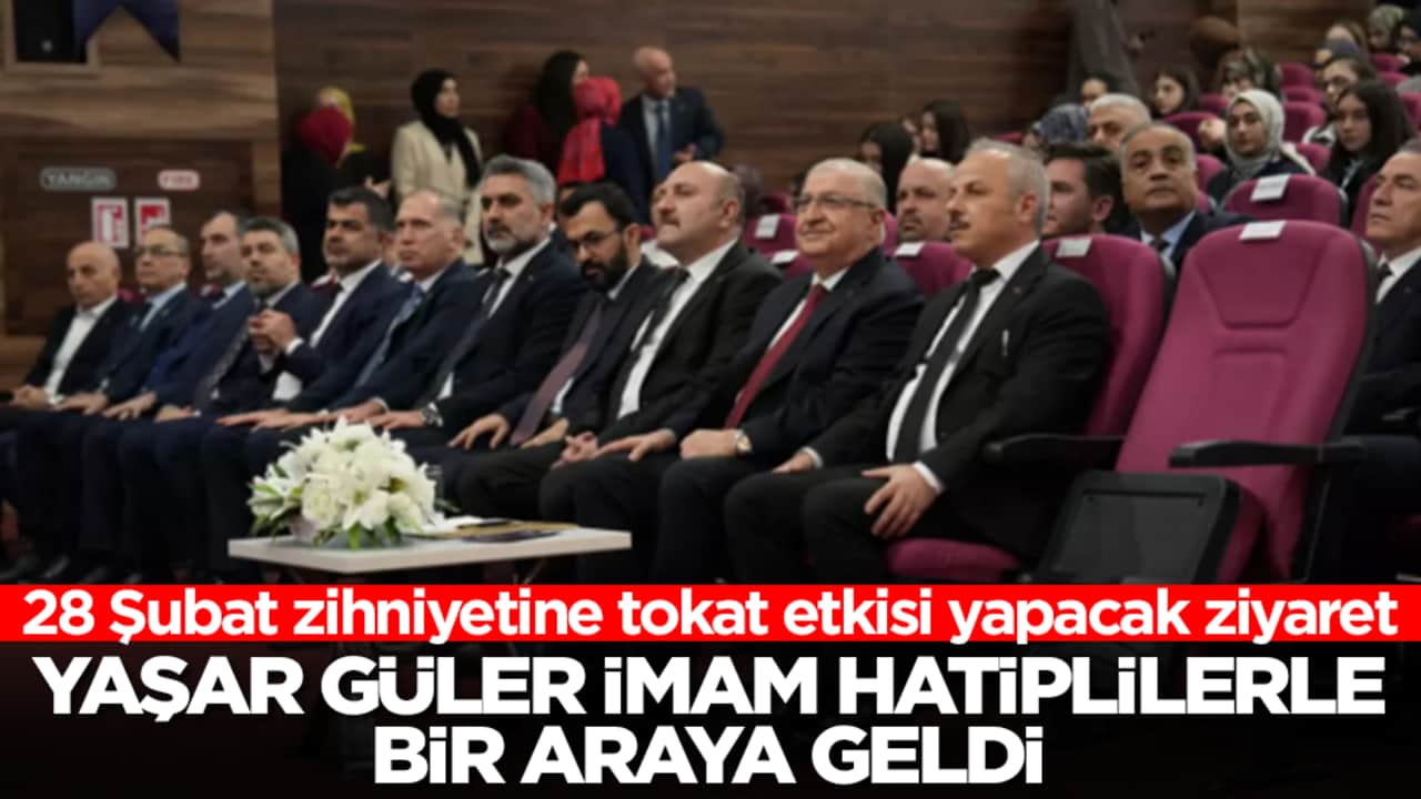 28 Şubat zihniyetine tokat etkisi yapacak ziyaret! Yaşar Güler İmam Hatiplilerle bir araya geldi