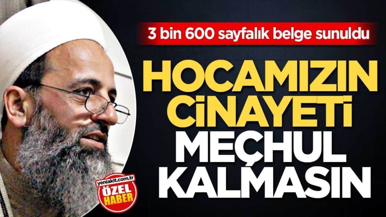 3 bin 600 sayfalık belge sunuldu! Hocamızın cinayeti meçhul kalmasın
