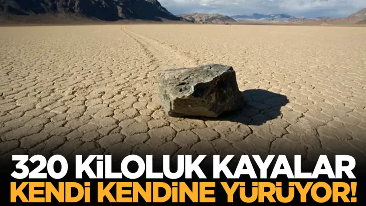 320 kiloluk kayalar kendi kendine yürüyor!