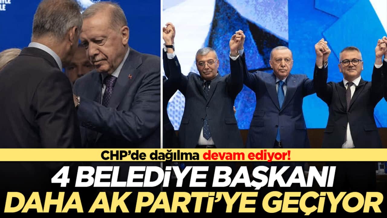 4 belediye başkanı daha AK Parti'ye geçiyor!