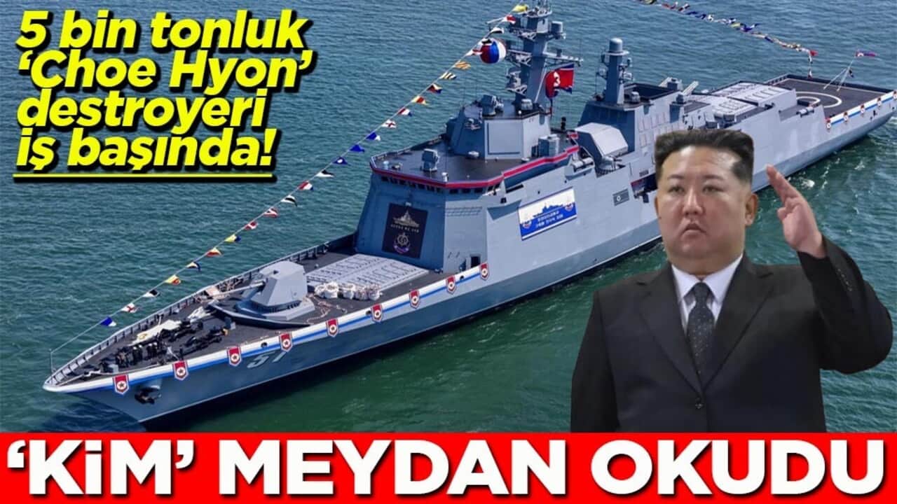 5 bin tonluk "Choe Hyon" destroyeri iş başında! Kim'den meydan okuma