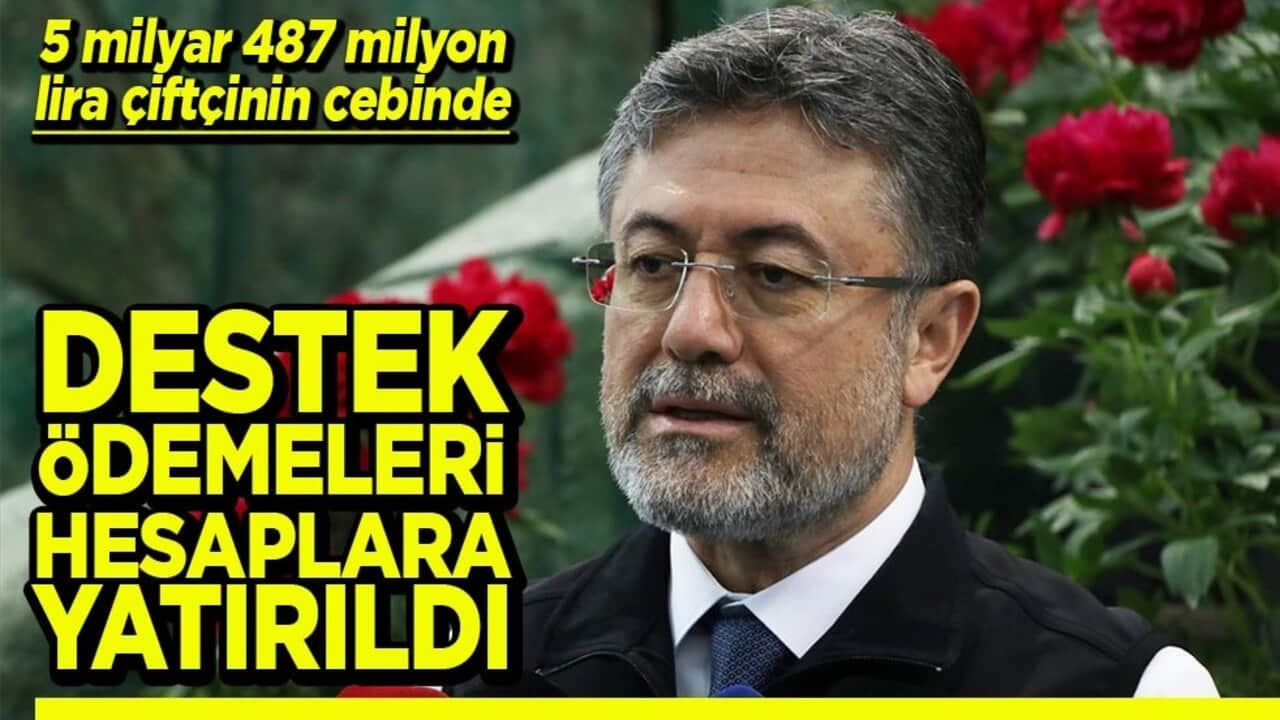 5 milyar 487 milyon lira çiftçinin cebinde Destek ödemeleri hesaplara yatırıldı