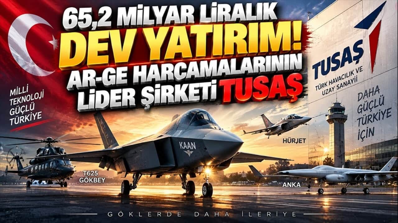 65,2 milyar liralık dev yatırım! AR-GE harcamalarının lider şirketi TUSAŞ
