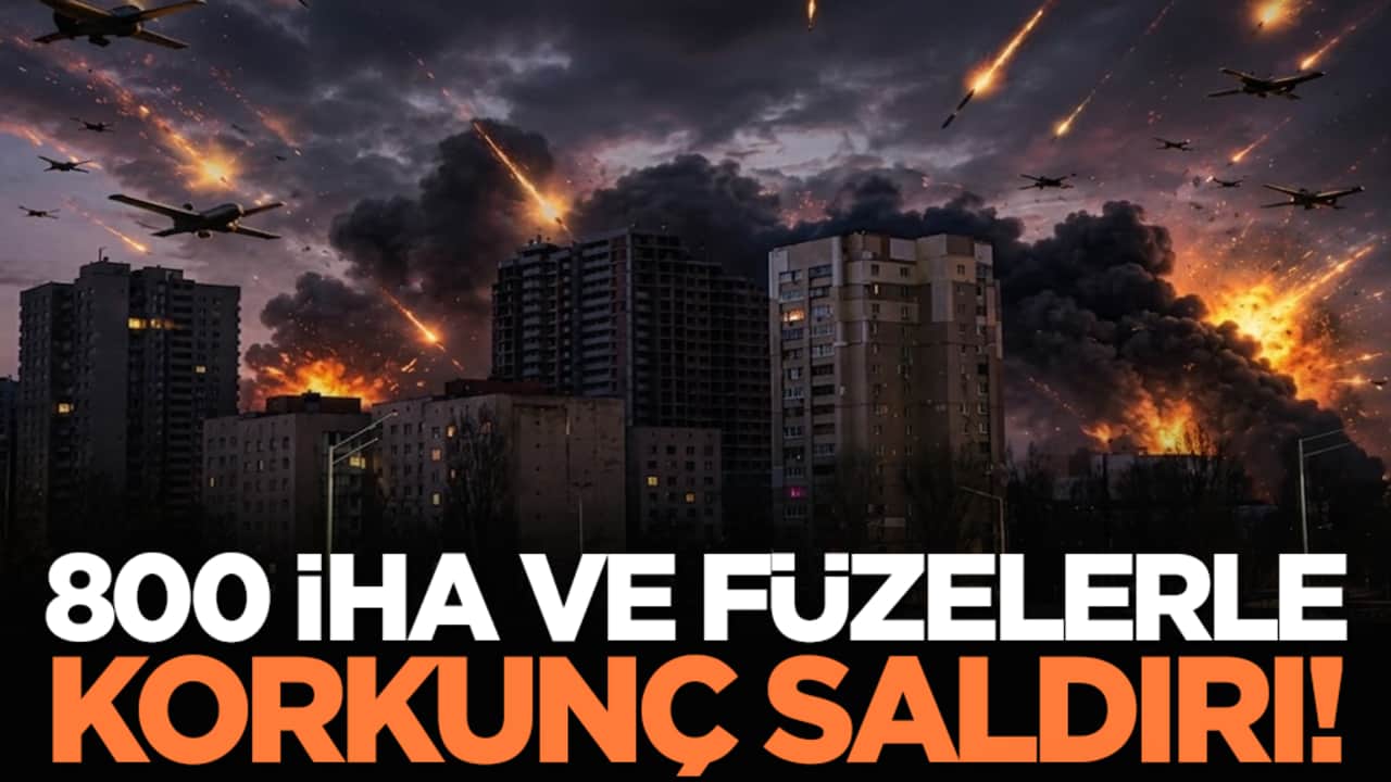 800 İHA ve füzelerle korkunç saldırı!