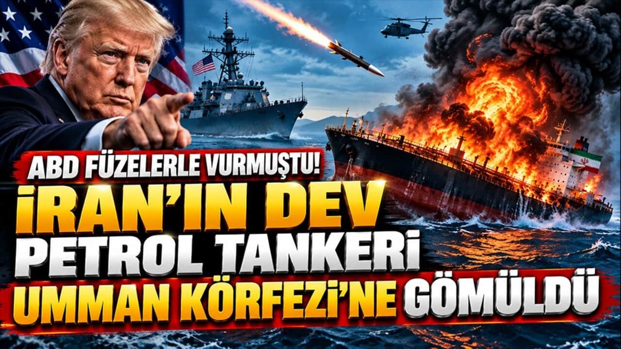 ABD füzelerle vurmuştu! İran’ın dev petrol tankeri Umman Körfezi’ne gömüldü
