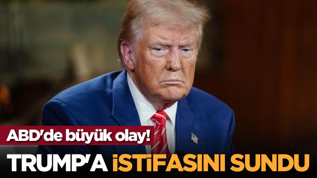 ABD'de büyük olay! Trump'a istifasını sundu