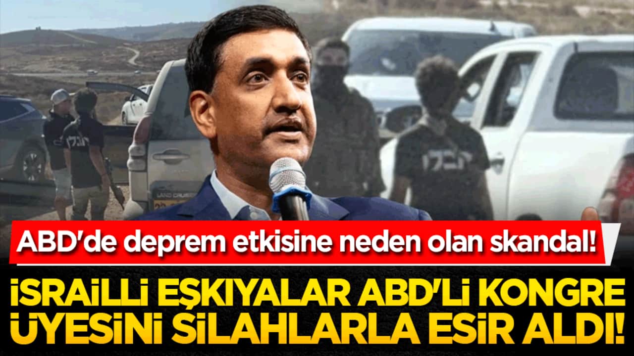 ABD'de deprem etkisine neden olan skandal! İsrailli eşkıyalar ABD'li kongre üyesini silahlarla esir aldı!