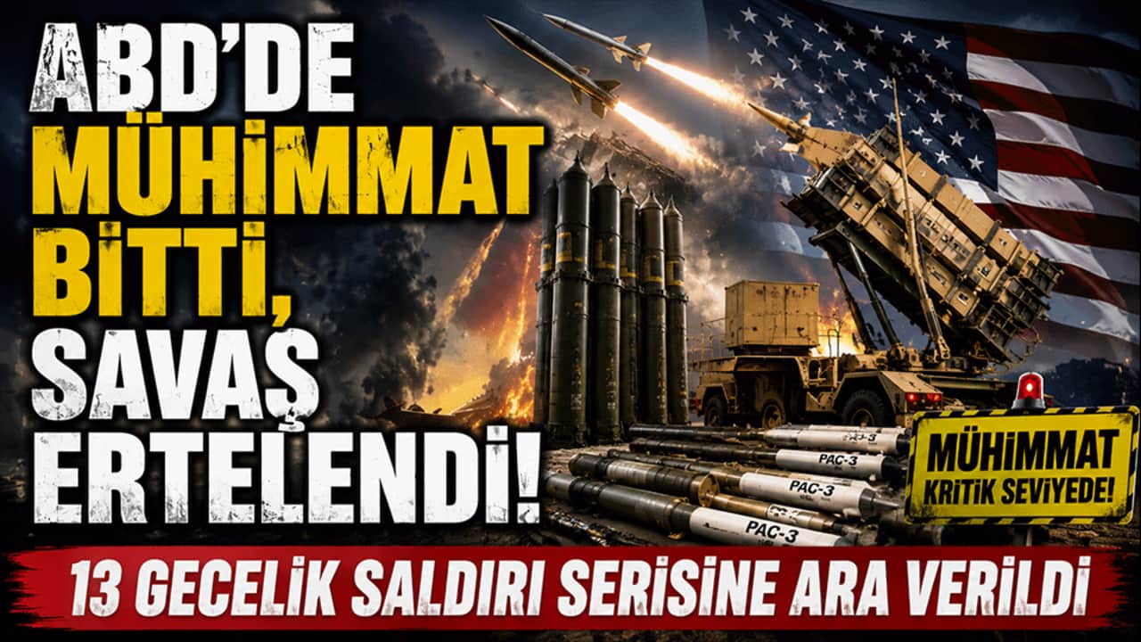 ABD'de mühimmat bitti, savaş ertelendi! 13 gecelik saldırı serisine ara verildi