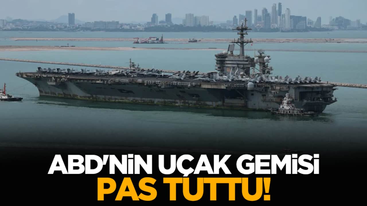 ABD'nin uçak gemisi pas tuttu!