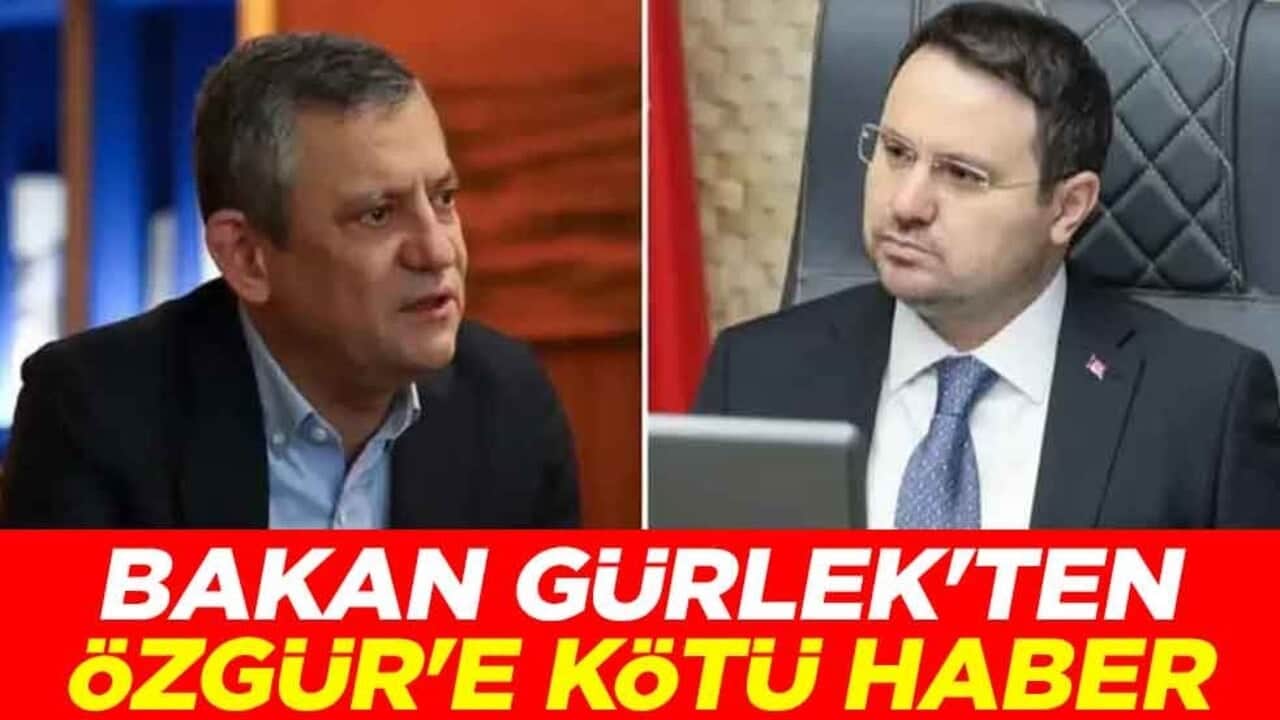 Adalet Bakanı Akın Gürlek'ten Özgür Özel'e kötü haber