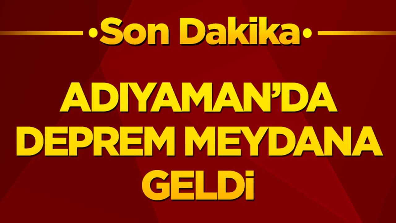 Adıyaman'da korkutan deprem! Sincik ilçesi 4.2 büyüklüğündeki sarsıntıyla sallandı!