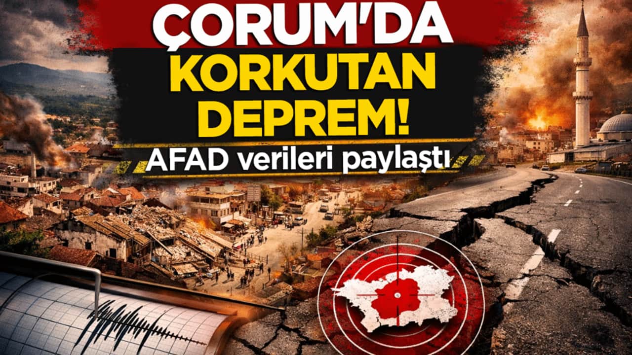 AFAD duyurdu: Çorum'da korkutan deprem