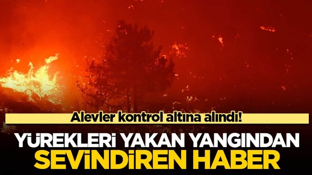 Alevler kontrol altına alındı! Yürekleri yakan yangından sevindiren haber