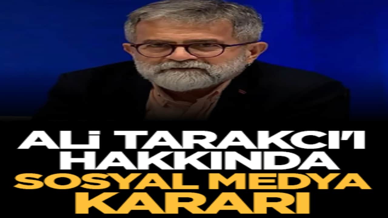 Ali Tarakcı'ı hakkında sosyal medya kararı