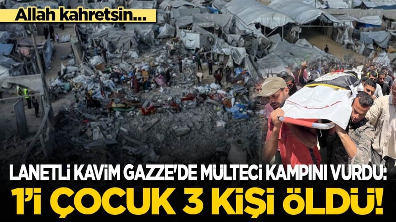 Allah kahretsin… Lanetli kavim Gazze'de mülteci kampına saldırdı: 1’i çocuk 3 kişi hayatını kaybetti