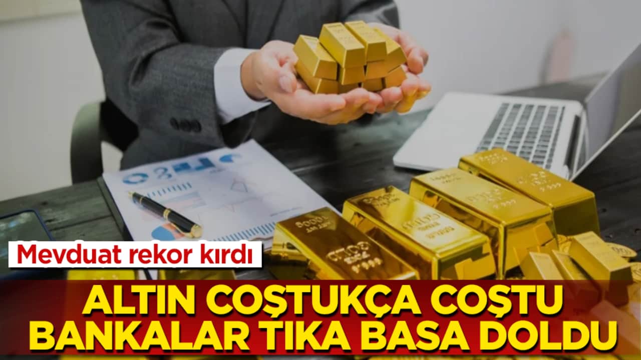 Altın coştukça coştu, bankalar tıka basa doldu! Mevduat rekor kırdı