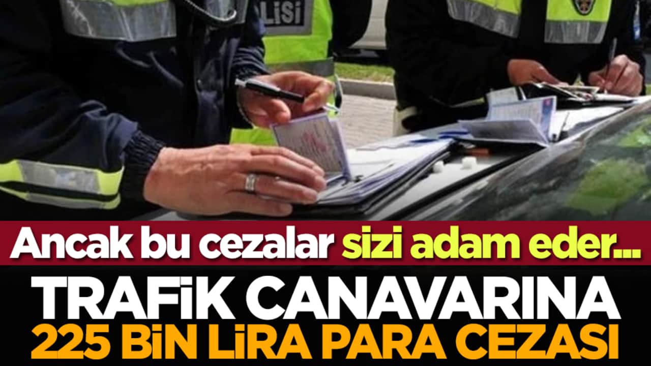 Ancak bu cezalar sizi adam eder... Trafik canavarına 225 bin lira para cezası