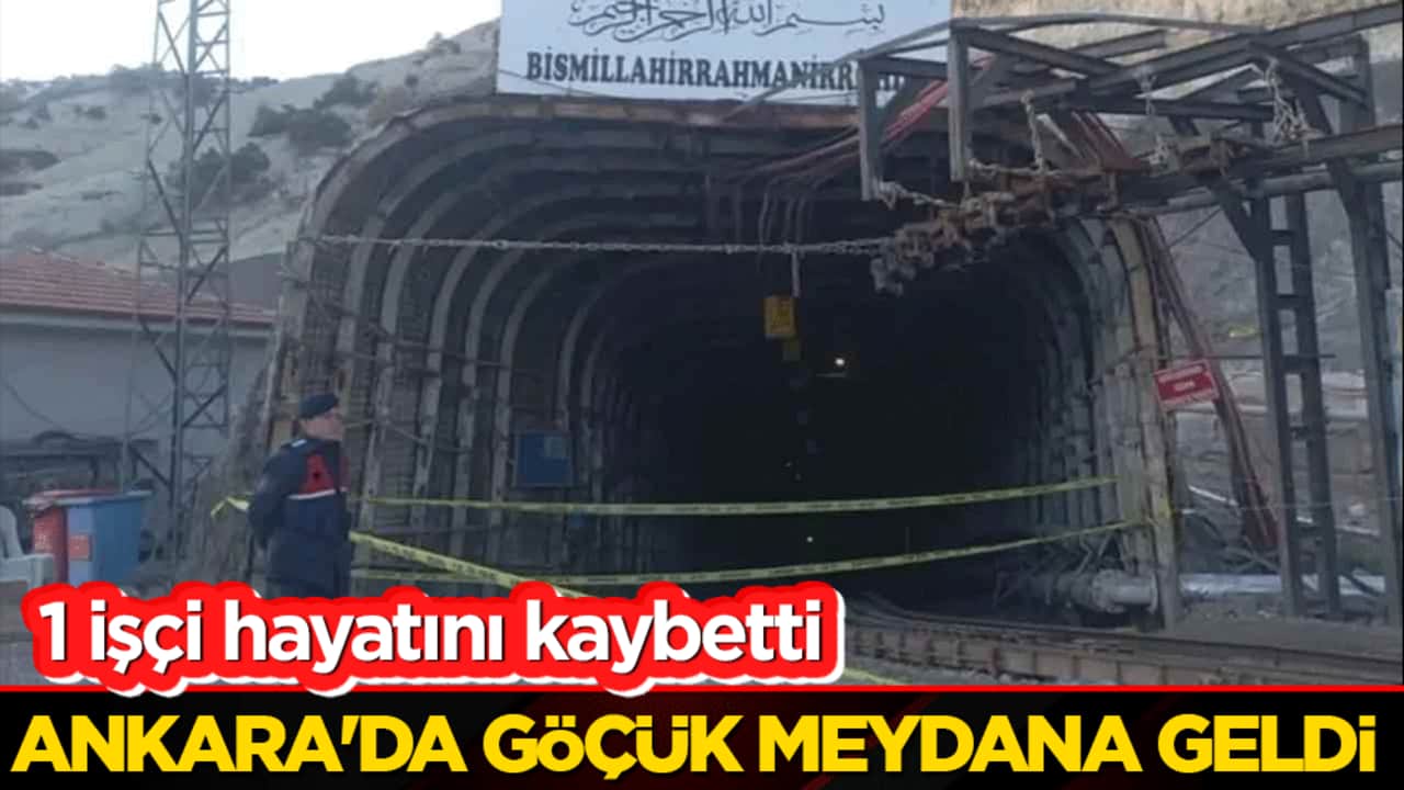 Ankara'da göçük meydana geldi