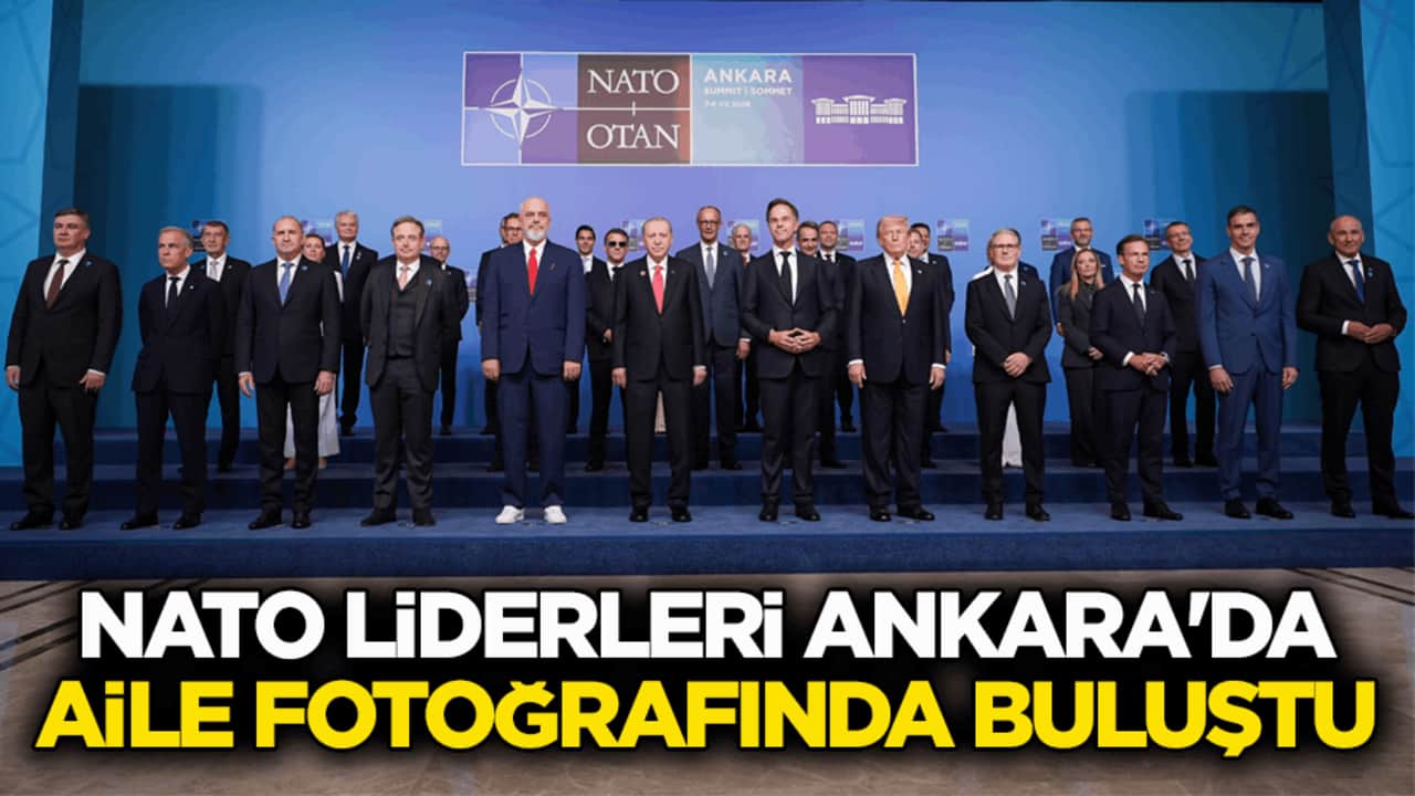 Ankara’da tarihi kare! NATO liderleri aile fotoğrafında buluştu