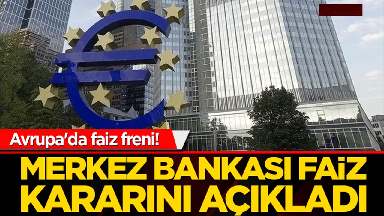 Avrupa'da faiz freni! Avrupa Merkez Bankası küresel belirsizliklerin ortasında "bekle-gör" dedi!