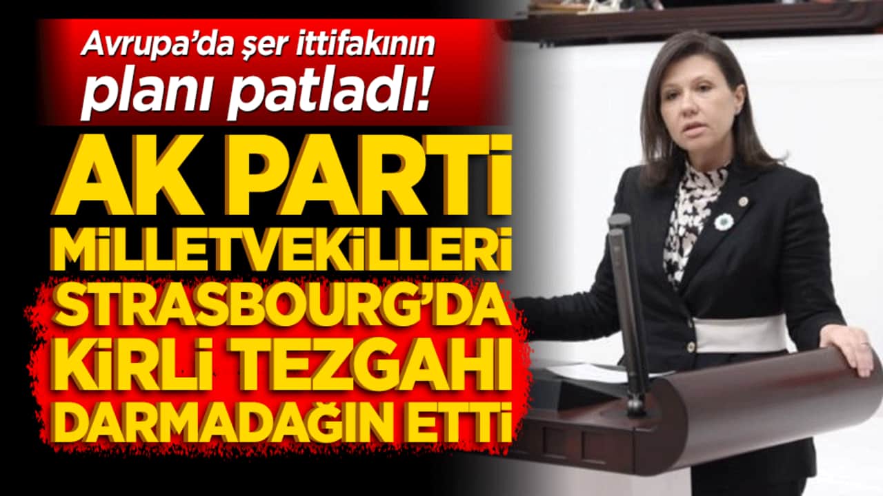 Avrupa’da şer ittifakının planı patladı! AK Parti milletvekilleri Strasbourg’da kirli tezgahı darmadağın etti!
