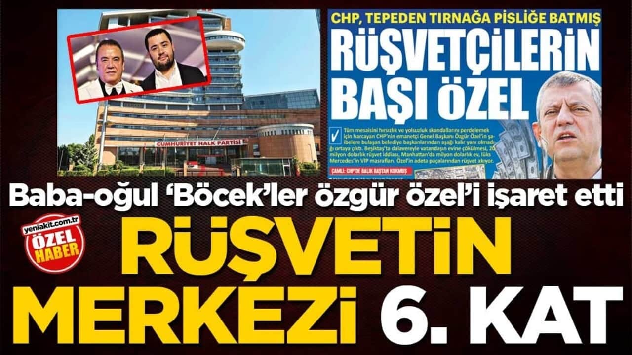 Baba-oğul ‘Böcek’ler Özgür özel’i işaret etti!