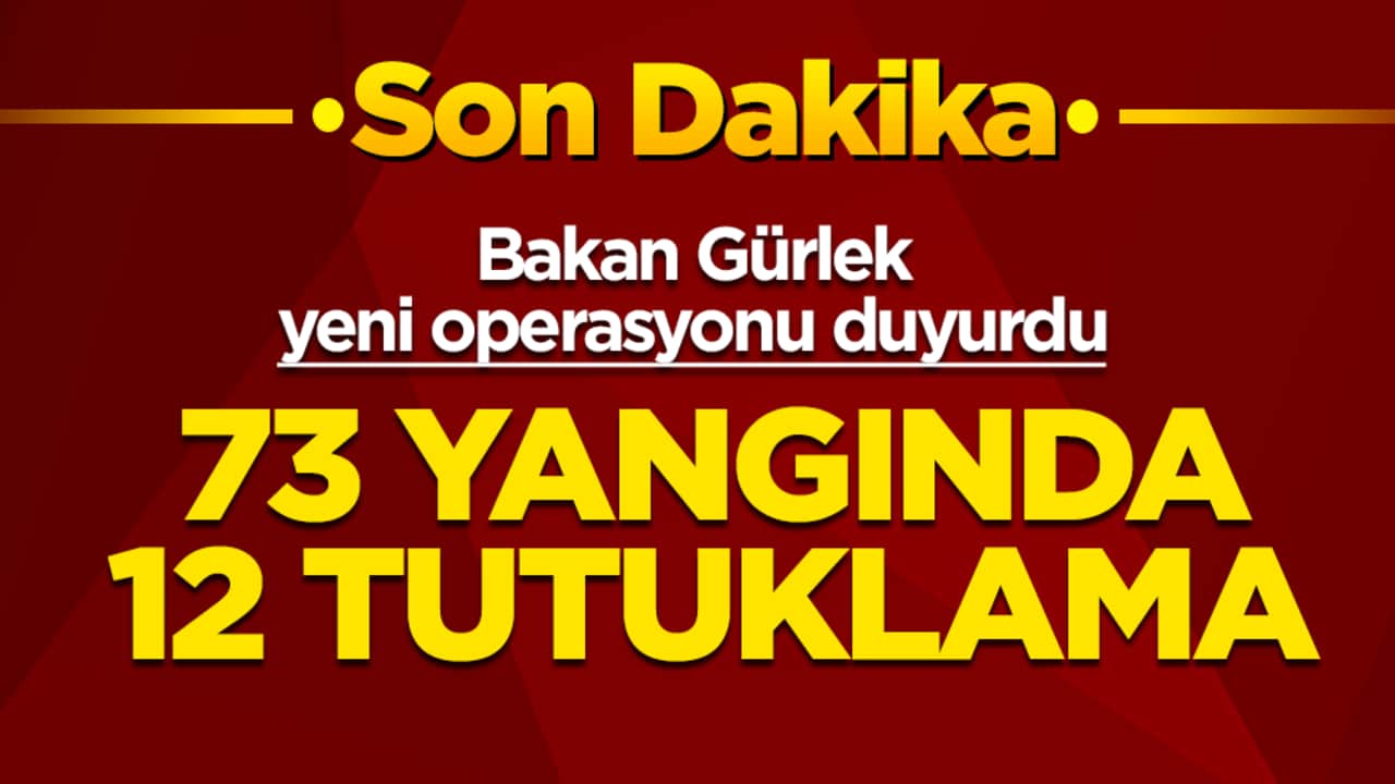Bakan Gürlek duyurdu: Orman yangınlarında hesap vakti! 73 yangında 12 tutuklama