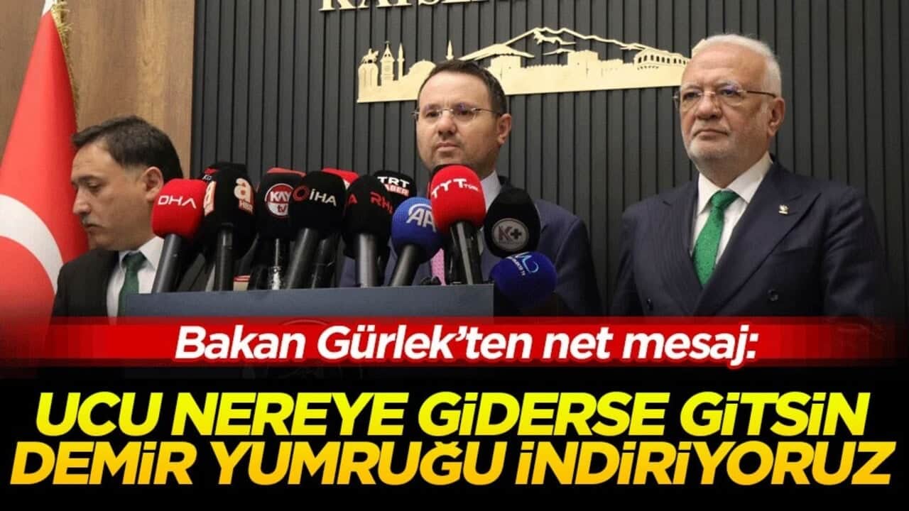 Bakan Gürlek’ten net mesaj: Ucu nereye giderse gitsin demir yumruğu indiriyoruz!
